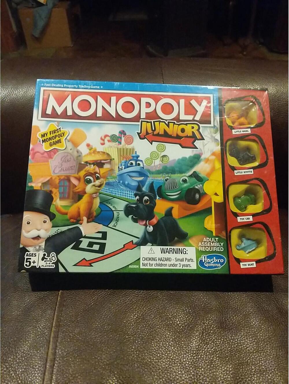 Monopoly Junior Hasbro Gaming My First Monopoly Game Jr., Complete